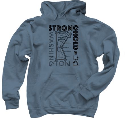 Great Wall of Stronghold (Pullover Hoodie), a Indigo Pullover Hoodie