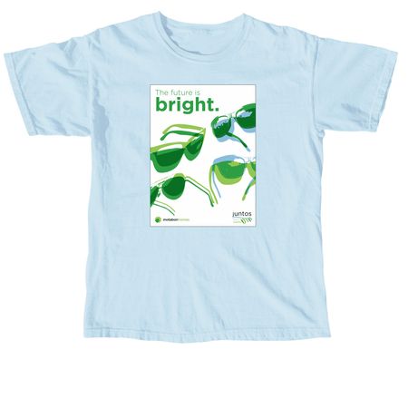 Your Future Looks Bright Shirt, a Chambray Comfort Colors Unisex Tee