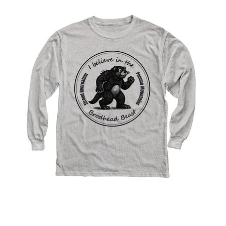 I Believe in the Brodhead Beast, a Sport Grey Youth Long Sleeve Tee