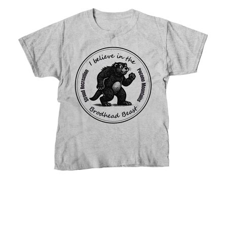 I Believe in the Brodhead Beast, a Sport Grey Youth Unisex Tee