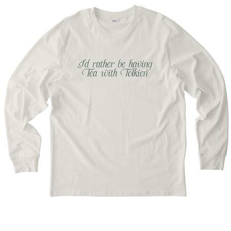 I'd Rather Be Having, a Natural Raw Stanley/Stella Unisex Creator 2.0 Long Sleeve Tee