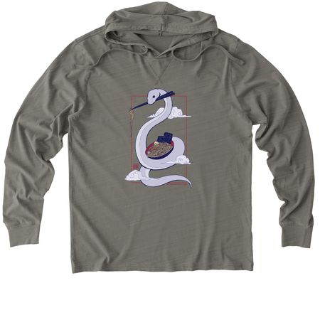 Danger Noodle Hoodies, a Driftwood Grey Allmade Organic Cotton Mineral Dye Hoodie Tee
