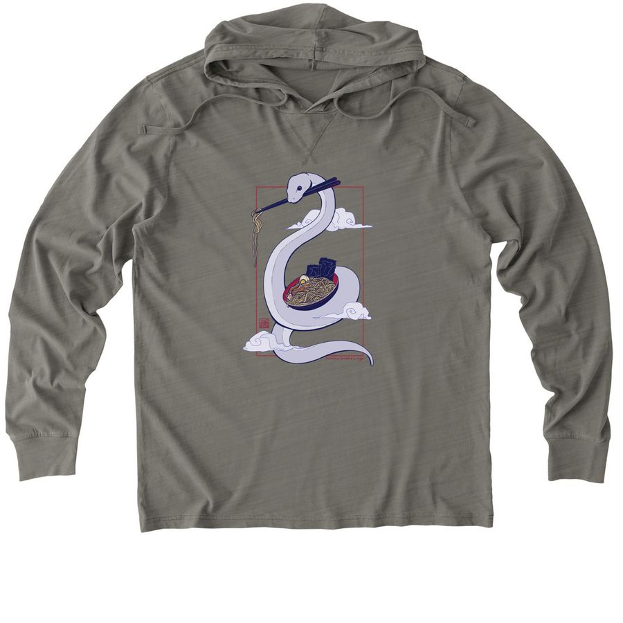 Danger Noodle Hoodies, a Driftwood Grey Allmade Organic Cotton Mineral Dye Hoodie Tee