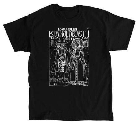 Guaman Poma -&nbsp;Espa?oles De Castilla, a Black Classic Unisex Tee