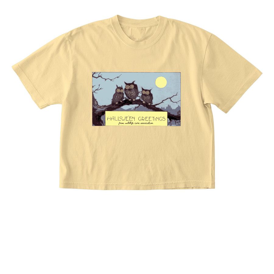 Halloween's Greetings from WCA, a Butter Comfort Colors Boxy Tee