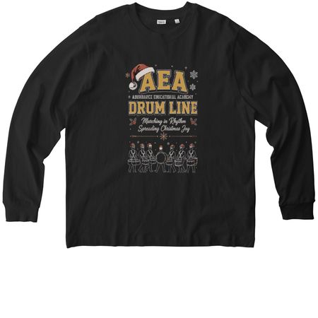 Christmas Shirt, a Black Stanley/Stella Unisex Freestyler Heavyweight Long Sleeve Tee