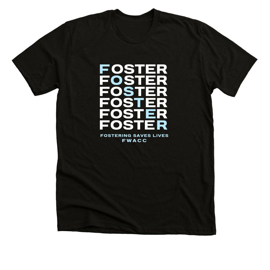 Foster, a Solid Black Blend Premium Unisex Tee