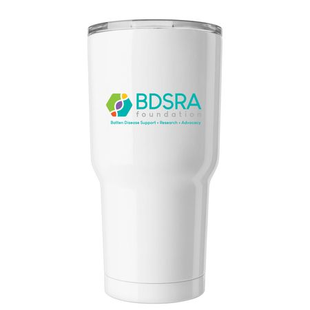 Bring BDSRA with you, a White Insulated Tumbler