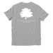 Summer 2026, a Granite Grey Heather Allmade Organic Cotton Unisex Tee (back-view)