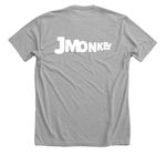 Jmonkey murch!, a Athletic Heather Premium Unisex Tee (back-view)
