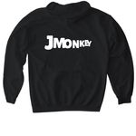 Jmonkey murch!, a Black Gildan Softstyle Pullover Hoodie (back-view)