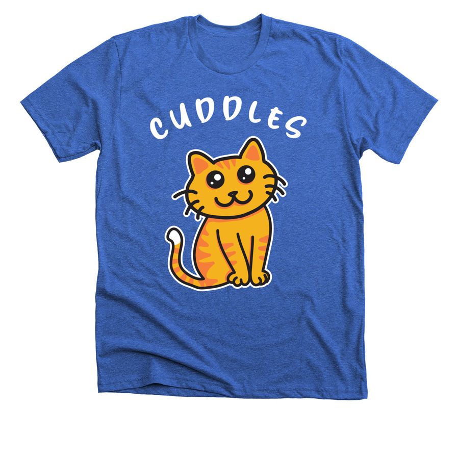 Kermit Cuddles ?, a Heather True Royal Premium Unisex Tee