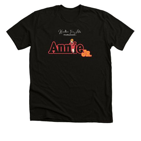 Annie Jr - Cross, a Solid Black Blend Premium Unisex Tee