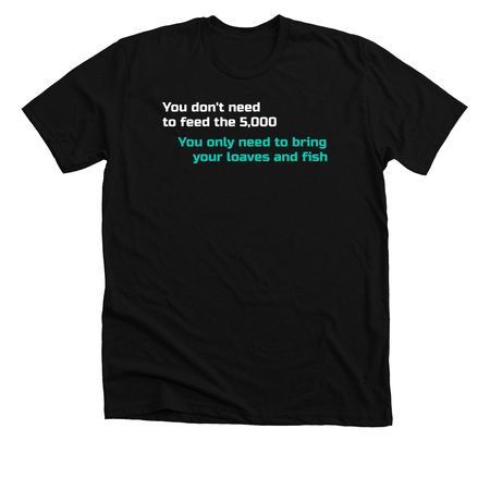 Inspired by The Chosen series, a Solid Black Blend Premium Unisex Tee