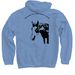 CINDERELLA, a Carolina Blue Pullover Hoodie (back-view)