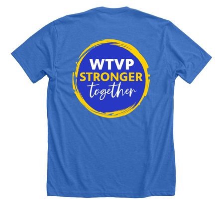 Shirts-Stronger Together, a Heather True Royal Premium Unisex Tee