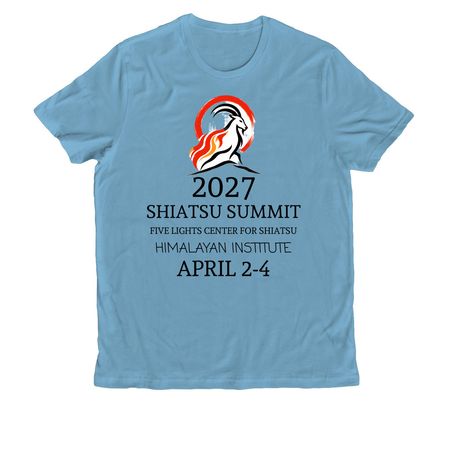 2027 Shiatsu Summit, a Arctic Blue Allmade Organic Cotton Unisex Tee