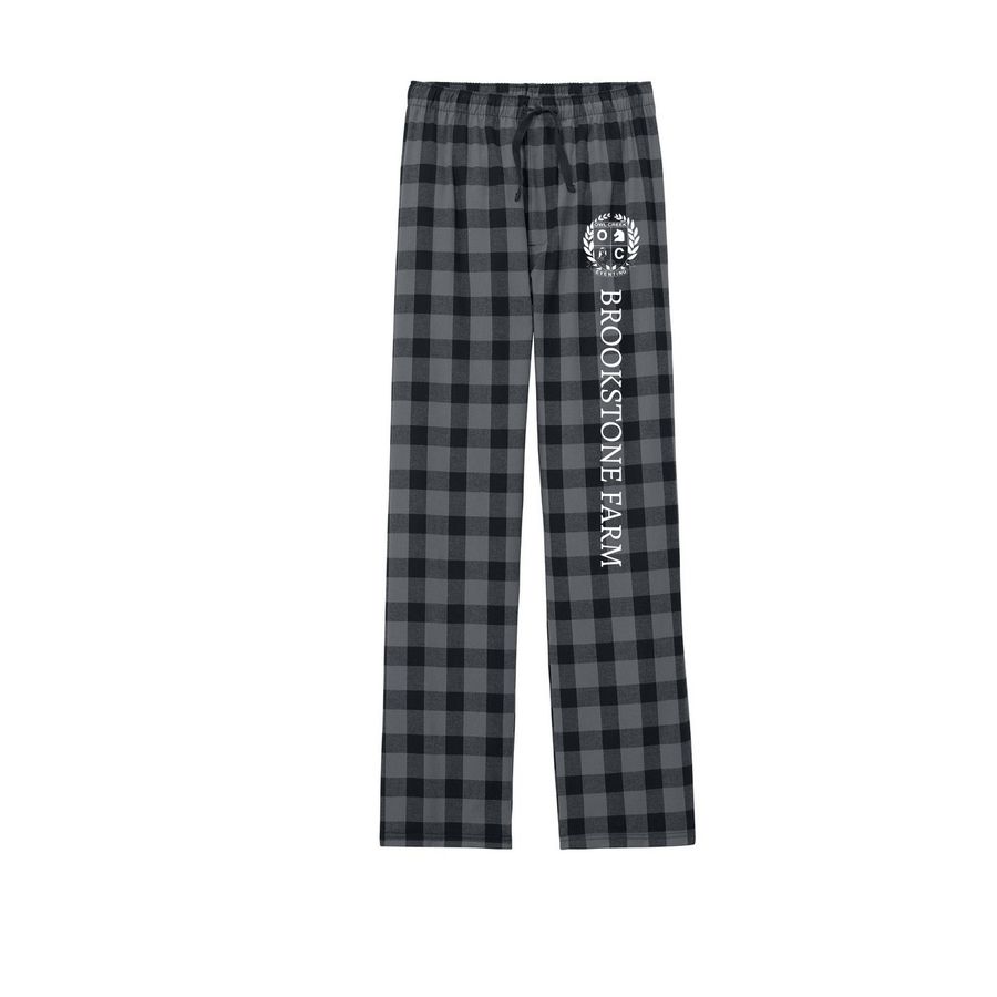 Logo Pants!, a Grey/ Black Buffalo Check Flannel Pajama Pant