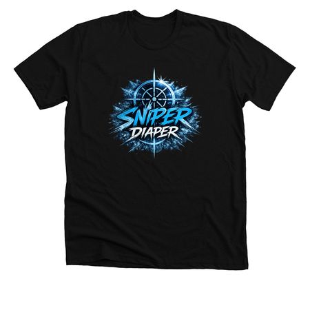 ?? SNIPER DIAPER ? ICE ENERGY TEE, a Solid Black Blend Premium Unisex Tee