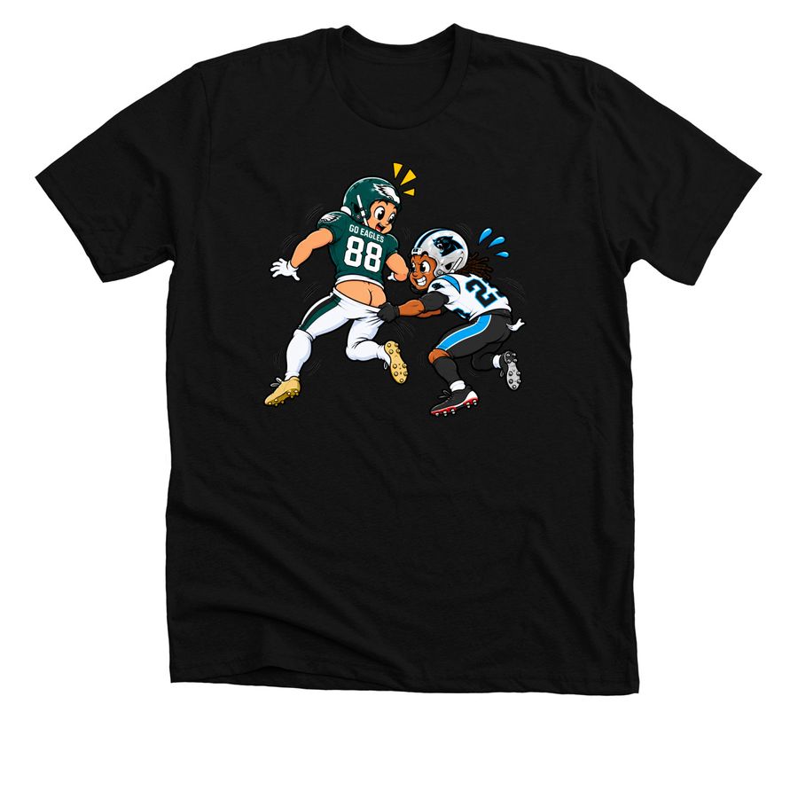 Dallas Goedert Pants Pulled Down Bare Butt Me, a Solid Black Blend Premium Unisex Tee
