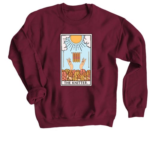 The Knitter Maroon Sweatshirt