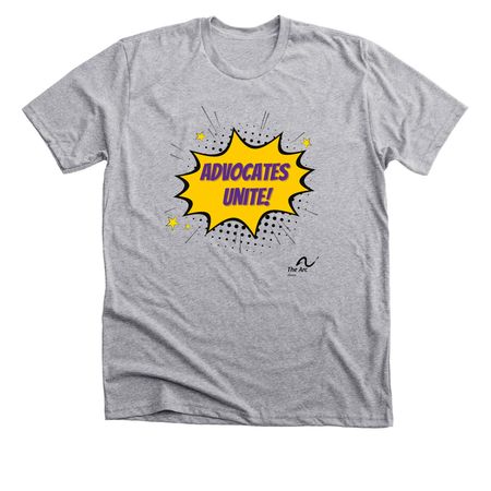 Advocates Unite!, a Athletic Heather Premium Unisex Tee