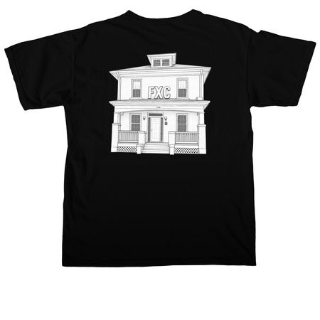 FXC Merch, a Black Comfort Colors Unisex Tee (back-view)