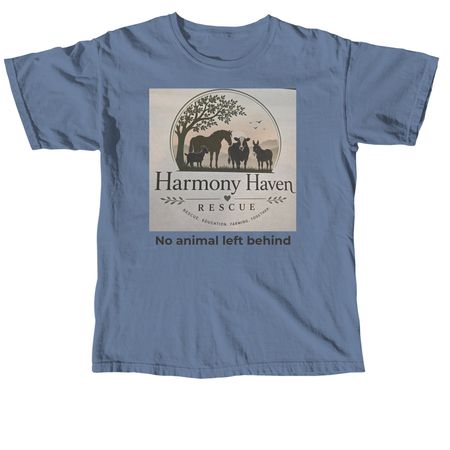nonprofit animal rescue fundraiser, a Blue Jean Comfort Colors Unisex Tee