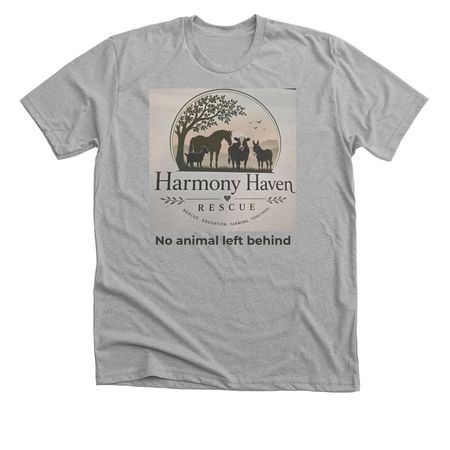 nonprofit animal rescue fundraiser, a Athletic Heather Premium Unisex Tee