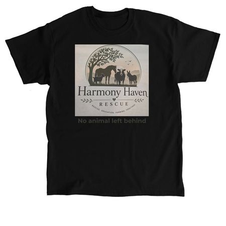 nonprofit animal rescue fundraiser, a Black Classic Unisex Tee