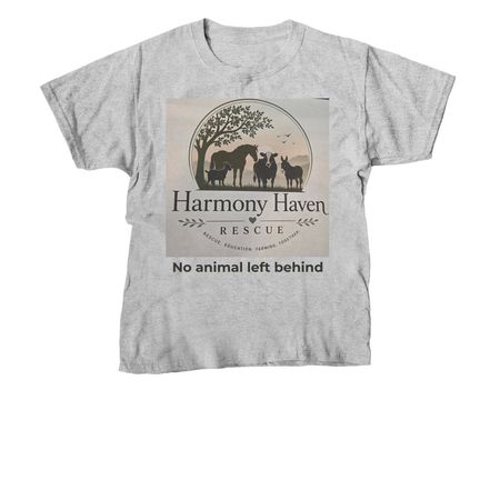 nonprofit animal rescue fundraiser, a Sport Grey Youth Unisex Tee