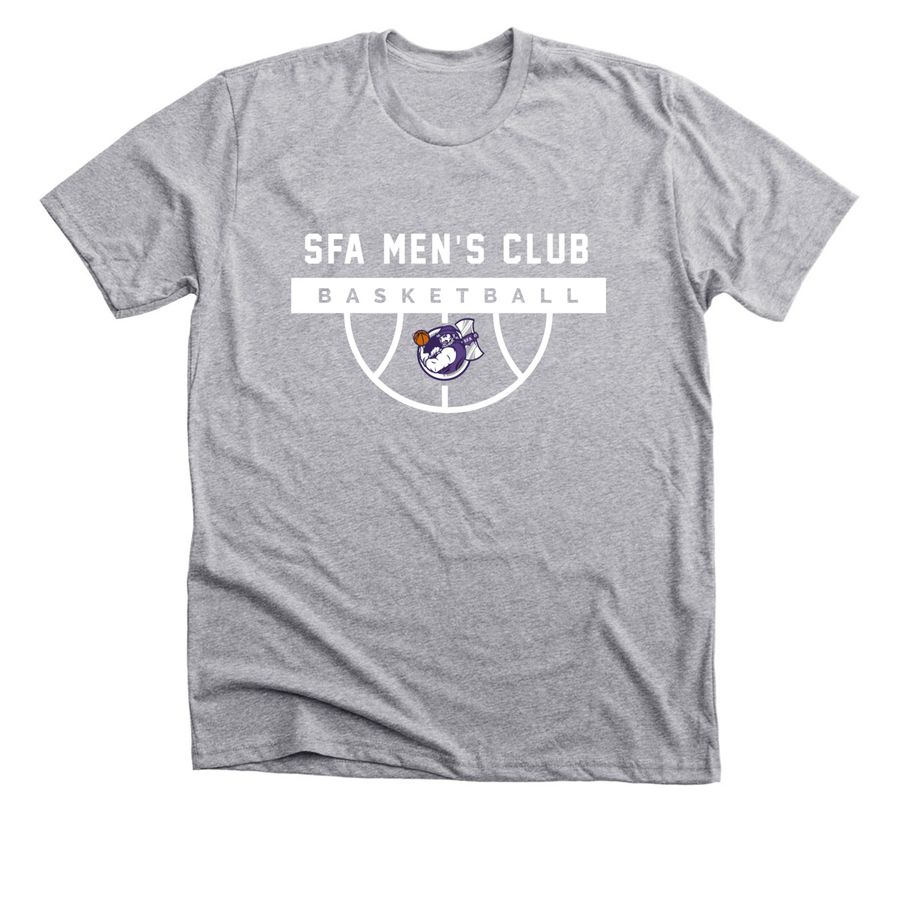 SFA Men's Basketball Club&nbsp;, a Athletic Heather Premium Unisex Tee