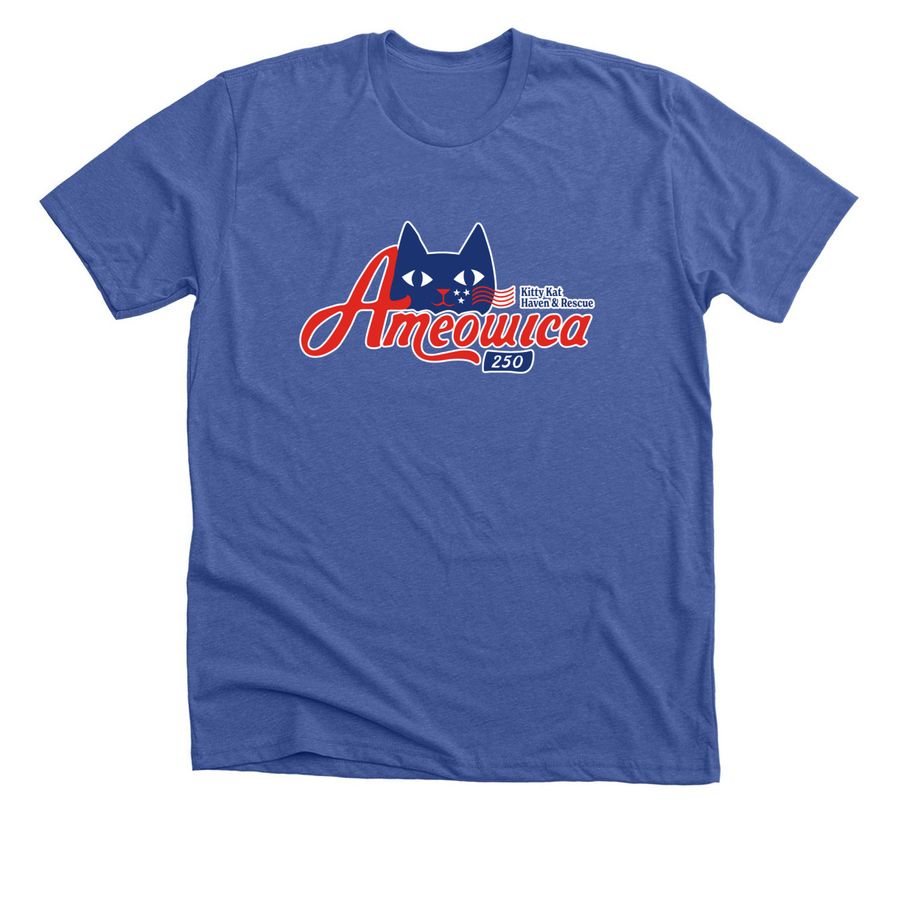 Kitty Kat Haven & Rescue Ameowica 250th, a Solid True Royal Premium Unisex Tee