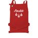 Holiday Apron, a Red Cotton Canvas Pocket Apron