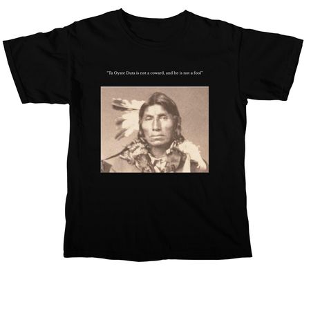 Ta oyate duta, a Black Comfort Colors Unisex Tee