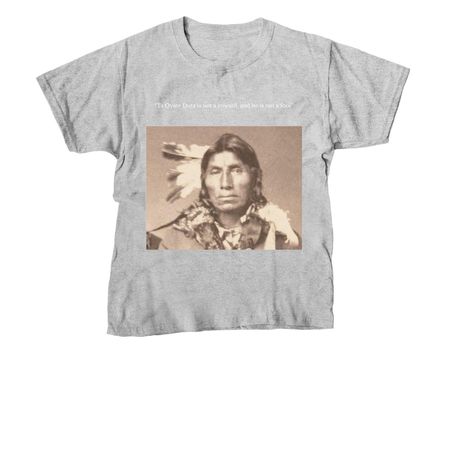 Ta oyate duta, a Sport Grey Youth Unisex Tee