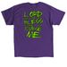 Praying 4 Parasites, a Purple Classic Unisex Tee (back-view)