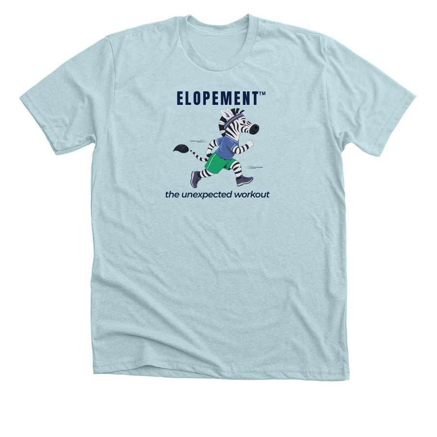 Elopement, a Heather Ice Blue Premium Unisex Tee