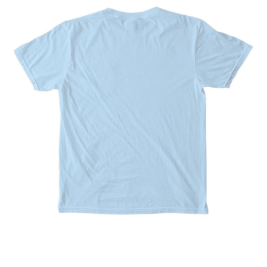 Pocket Tees, a Chambray Comfort Colors Pocket Tee (back-view)