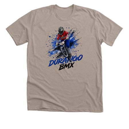 Durango BMX Splash, a Heather Stone Premium Unisex Tee