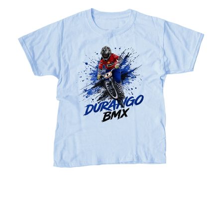 Durango BMX Splash, a Light Blue Youth Unisex Tee