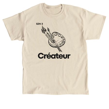 Cr?ateur Podcast, a Sand Classic Unisex Tee