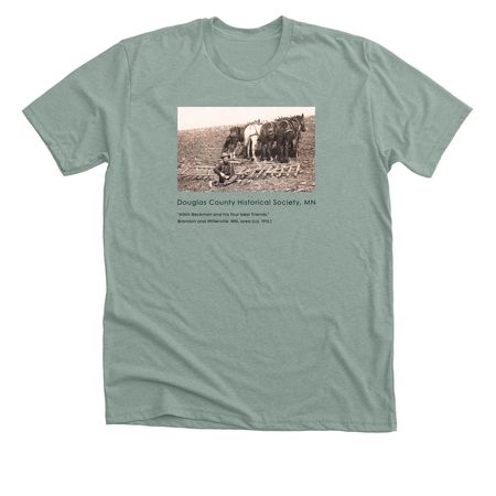 His Four Best Friends, a Heather Sage Premium Unisex Tee