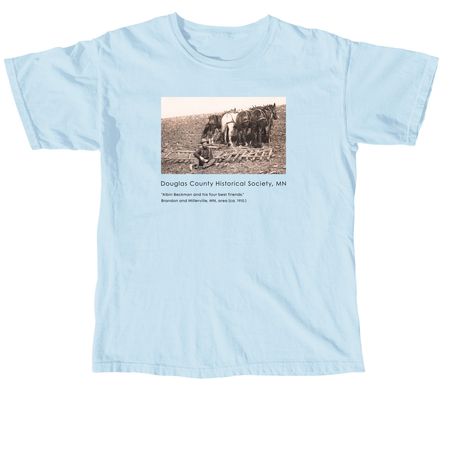 His Four Best Friends, a Chambray Comfort Colors Unisex Tee