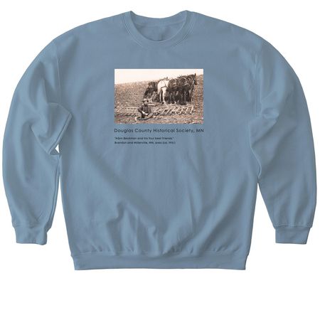 His Four Best Friends, a Stone Blue Softstyle Crewneck Sweatshirt