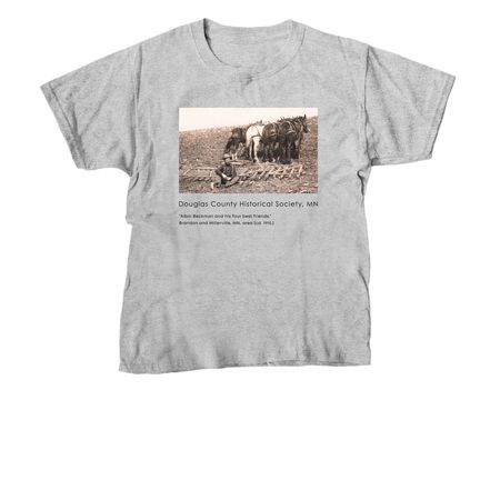His Four Best Friends, a Sport Grey Youth Unisex Tee