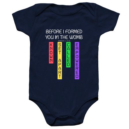 Before I Formed You - Baby Onesies, a Navy Infant Onesie