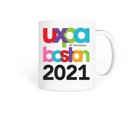 UXPA Boston Annual Conference&nbsp; Mug (2021), a White Coffee Mug