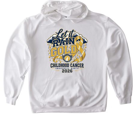 2026 Childhood Cancer Awareness&nbsp;, a White Gildan Softstyle Pullover Hoodie