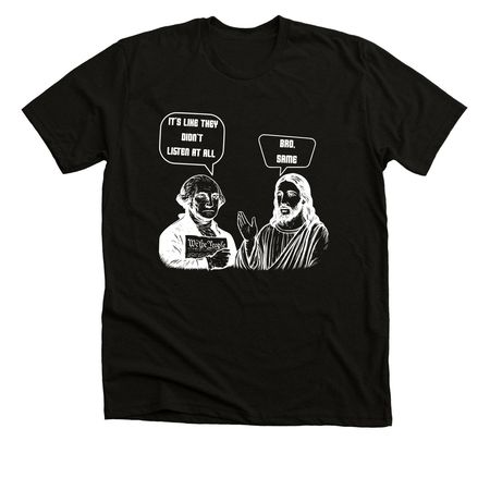 Bro's&nbsp;, a Solid Black Blend Premium Unisex Tee